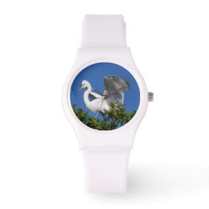 USA, Florida, St. Augustine, Egret Horloge