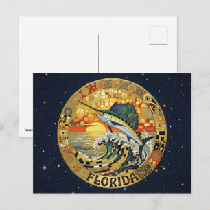 USA Florida staatssymbolen Briefkaart