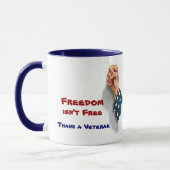 USA Freedom et Veterans Patriotic Mug (Gauche)