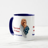USA Freedom et Veterans Patriotic Mug (Devant gauche)