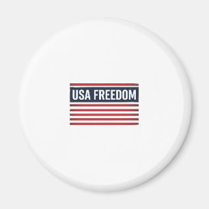 USA Freedom Patriottische Vlag Stijl Vector Design Magneet