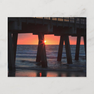 USA, Georgia, Tybee Island, Tybee Pier Briefkaart