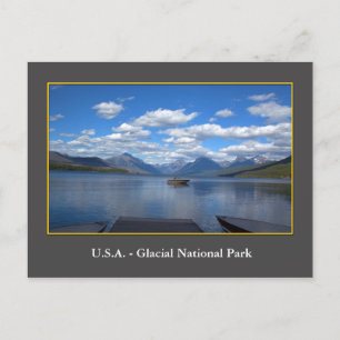 USA Glacial National Park fotografie Briefkaart