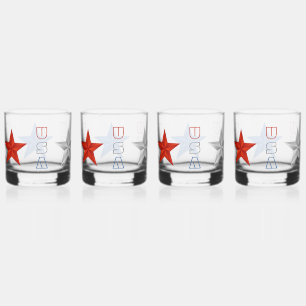 USA Glazen Drinkware Set