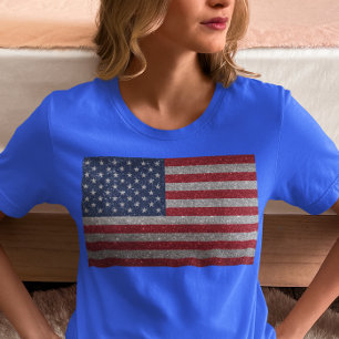 USA Glitter look Vlag van juli T-shirt