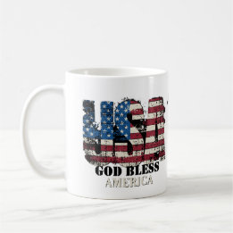USA God Bless America Koffiemok