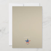 USA Gold Patriotic Uitnodiging (Achterkant)