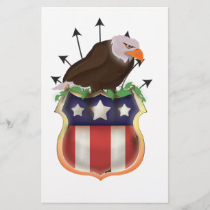 USA Golden Eagle Stars and Stripes embleem Briefpapier