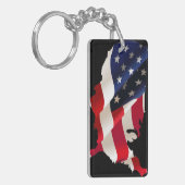 Usa-golfvlag Sleutelhanger (Voorkant Links)