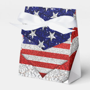 USA Grunge Hart Vorm Vlag Bedankdoosjes