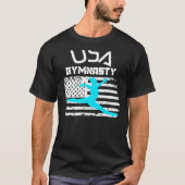 Usa Gymnasty Gymnast American Flag Tokyo Games 202 T-shirt (Voorkant)