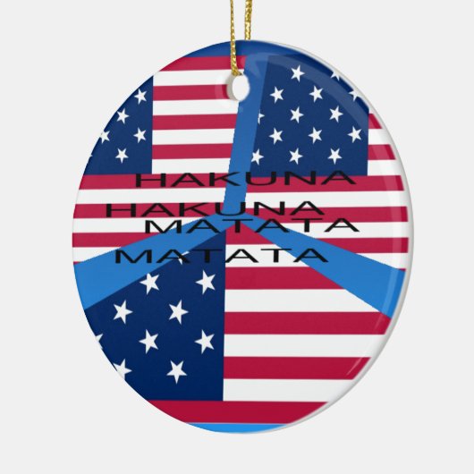 USA HAKUNA MATATA KERAMISCH ORNAMENT (Links)