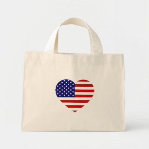USA Heartflag ttcn Mini Tote Bag
