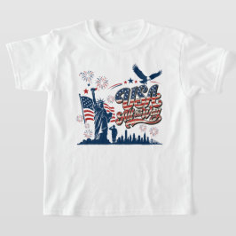 USA helemaal - Patriottische Onafhankelijkheidsdag T-shirt
