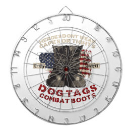 USA Heroes wear Dog Tags Combat Boots Dartbord