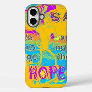 USA Hillary Hope Stronger Samen iPhone 16 Plus Hoesje