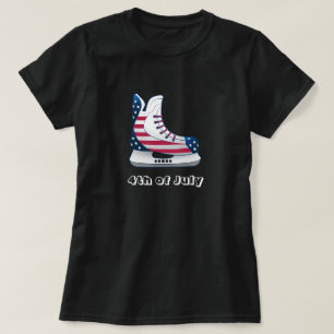 USA Hockey Schaatsen voor 4 juli T-shirt