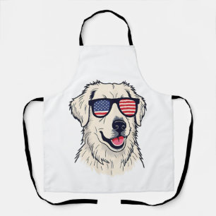 USA-hondliefhebber - Coole Pup met Amerikaanse Vla Schort