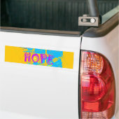 USA Hope: Kleurrijk gestructureerd ontwerp Bumpersticker (Op Truck)