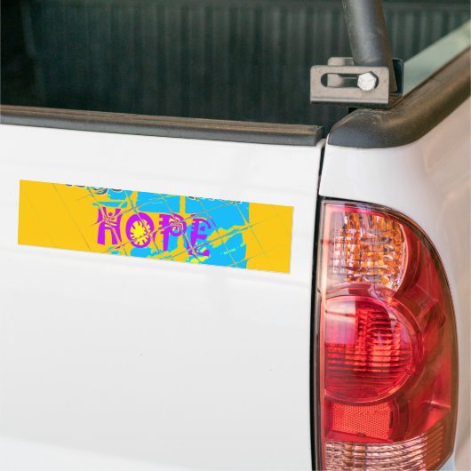 USA Hope: Kleurrijk gestructureerd ontwerp Bumpersticker (Op Truck)