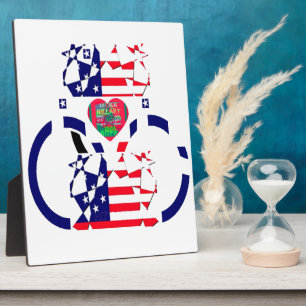 USA Hope Mooie Verbazingwekkende Nationale Vlag On Fotoplaat