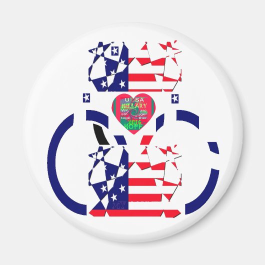 USA Hope Mooie Verbazingwekkende Nationale Vlag On Magneet (Voorkant)