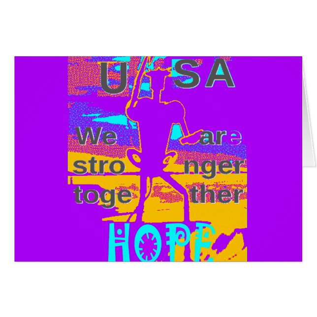 USA Hope : Nous sommes plus forts ensemble (Devant horizontal)