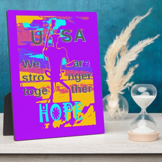 USA Hope: We zijn samen sterker Fotoplaat (Zijkant)