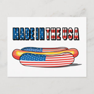 USA Hot Dog Briefkaart