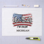 USA Ik kom uit Michigan Tissuepapier (Craft)