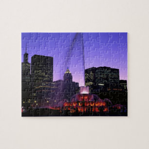 USA, IL, Chicago. Buckingham Fountain in Grant Legpuzzel
