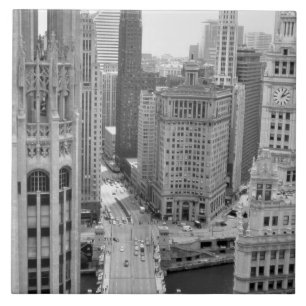 USA, IL, Chicago, Loop van Hotel Tegeltje