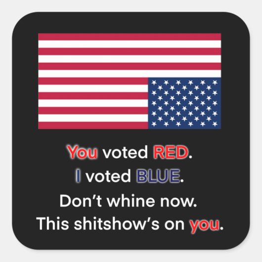 USA in Distress Vierkante Sticker (Voorkant)