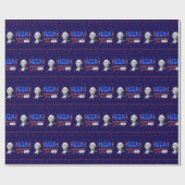 USA Independence Day deep blue Cadeaupapier (Vlak)