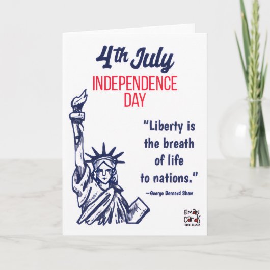USA Independence Day - Liberty Kaart (Voorkant)