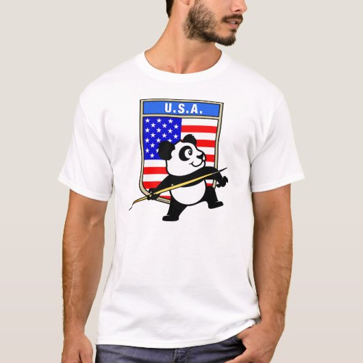 USA Javelin Panda T-shirt (Voorkant)