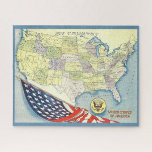 USA Jigsaw Puzzle Legpuzzel