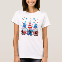 USA Kabouters 4 juli Patriottische T-Shirt