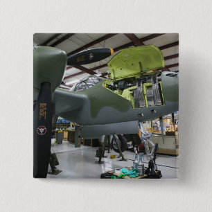 USA, Kentucky, Middlesboro: Het Verloren Squadron, Vierkante Button 5,1 Cm