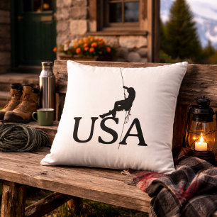 USA Klimmen Silhouette Minimalistische Decoratie Kussen