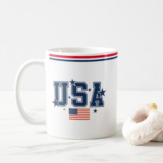 USA koffiemok (Met donut)