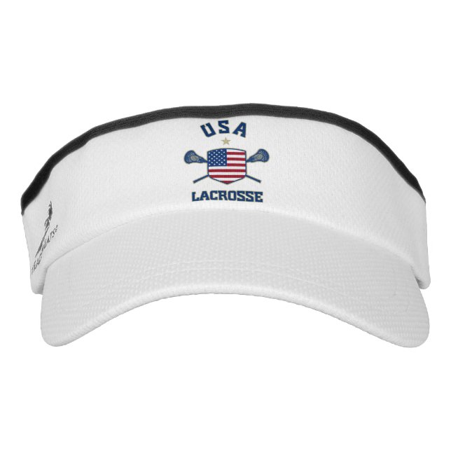 USA Lacrosse Visor Pet Zonneklep (Voorkant)