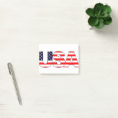 USA Logo Initials with American flag Post-it® Notes (Kantoor)