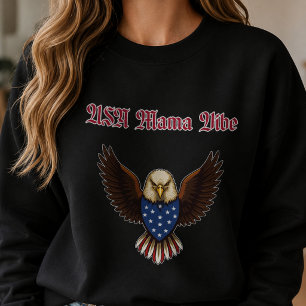 USA Mama Vibe Patriottisch Amerikaans Moeder Leven Trui