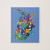 USA MAP avec drapeaux puzzle puzzle puzzle (Vertical)