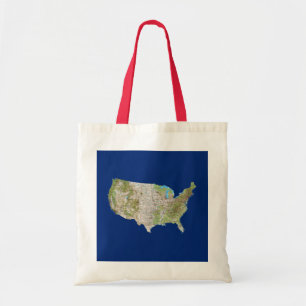 USA Map Bag Tote Bag