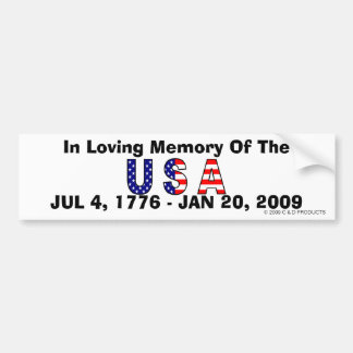 USA Memory Bumpersticker