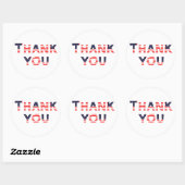 USA merci autocollant (Feuille)