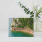 USA, Michigan. Miner's Castle Rock Training Briefkaart (Staand voorkant)