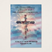 USA Military Yukla 27 Memorial Prayer Cards  (Devant)